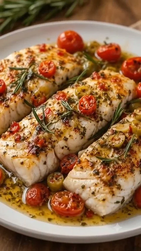 Mediterranean Baked Fish Delight