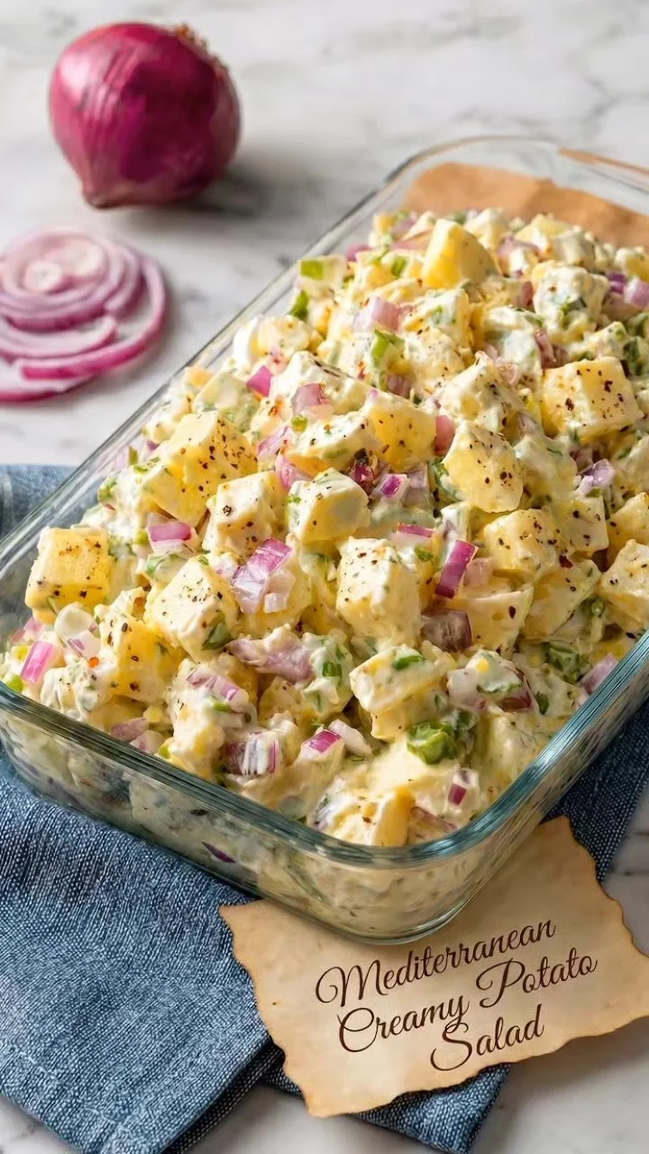 Mediterranean Creamy Potato Salad
