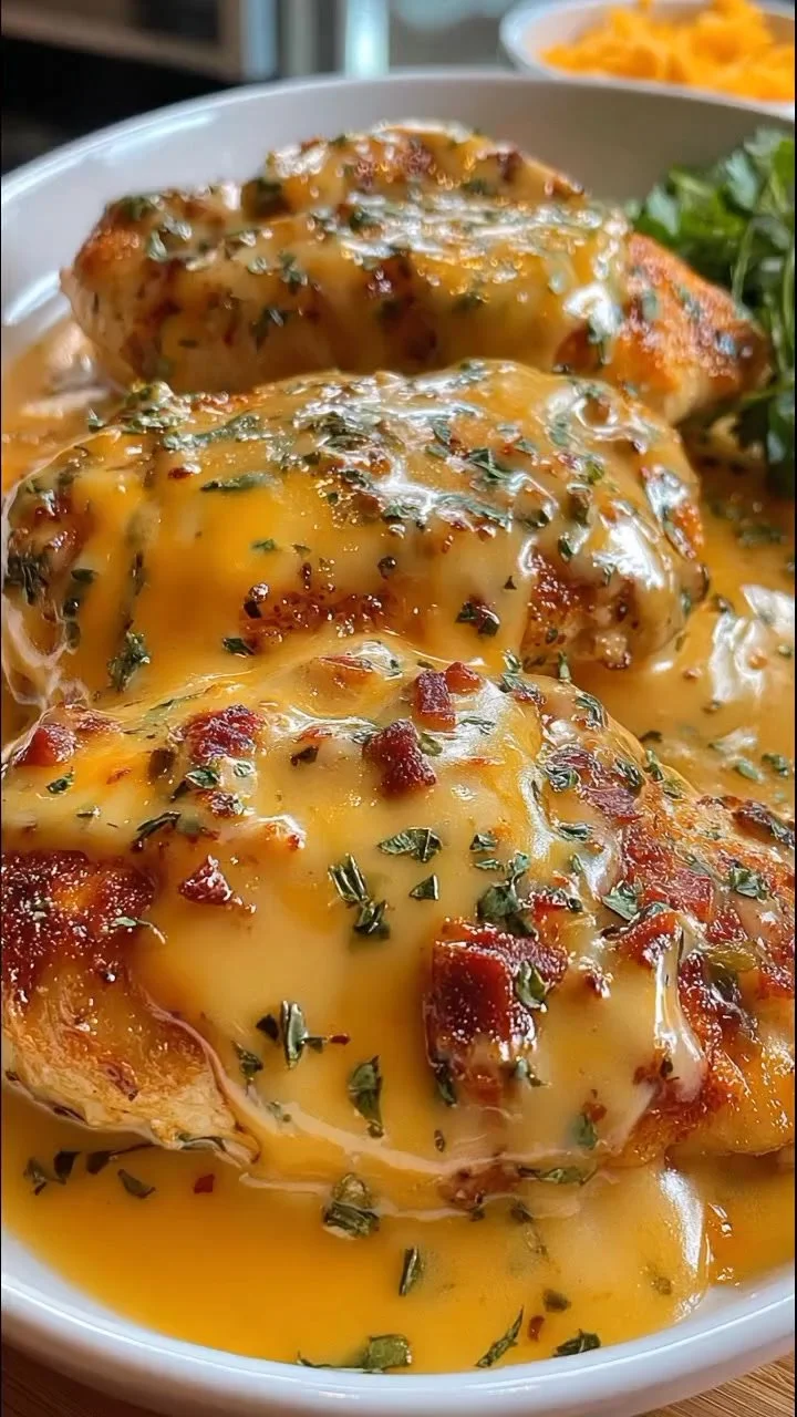 Melt-in-your-mouth chicken dish with rich flavors and tender texture.