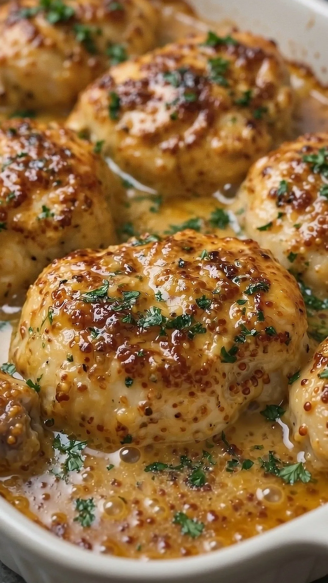 Oven-Baked 4-Ingredient Honey Mustard Chicken