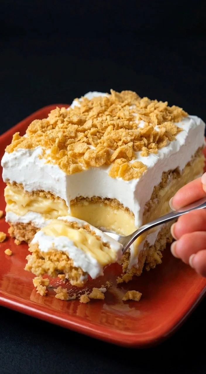 Sugar-Free No-Bake Lemon Eclair Cake