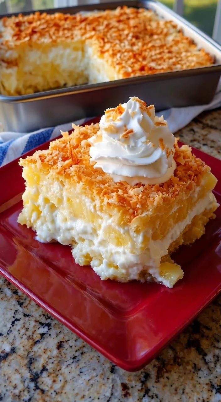 Sugar-Free Pineapple Coconut Dream Cake