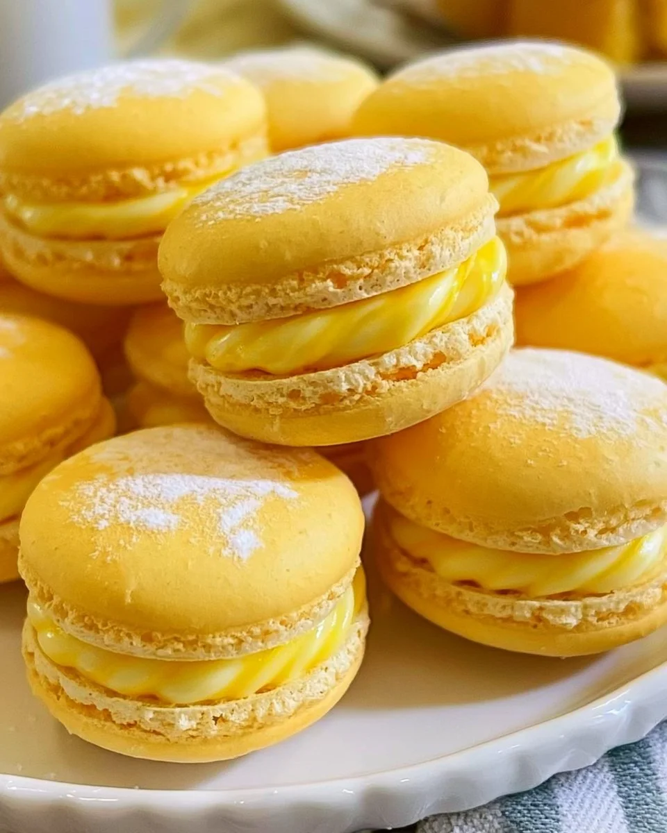 Triple Lemon Macarons