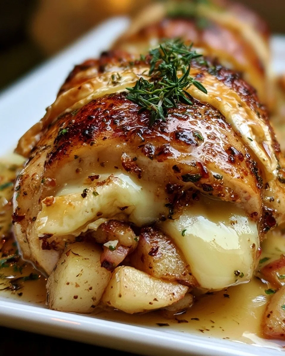 Apple and Brie Stuffed Chicken