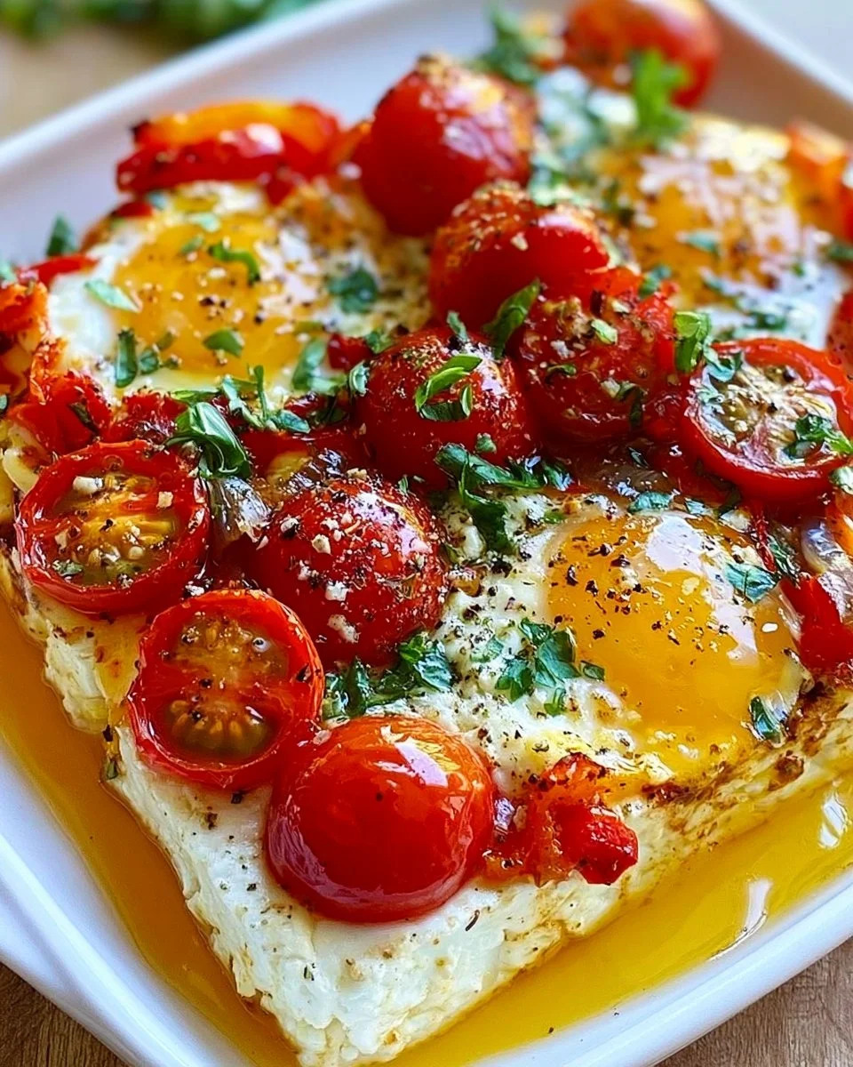 Baked Feta Eggs