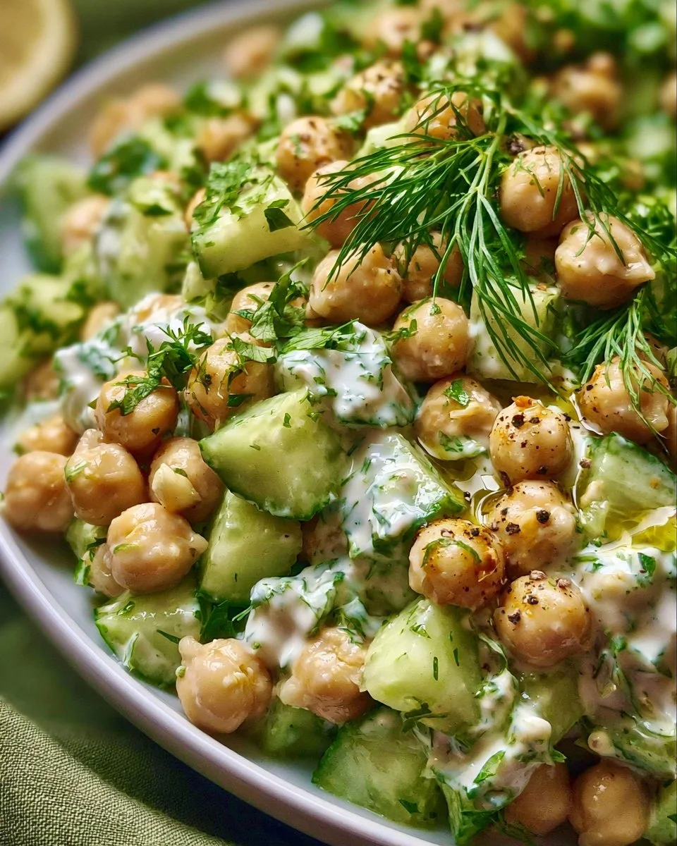 Creamy Chickpea Salad for a Quick Lunch