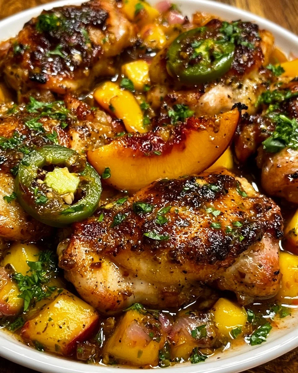 Jalapeño Peach Chicken