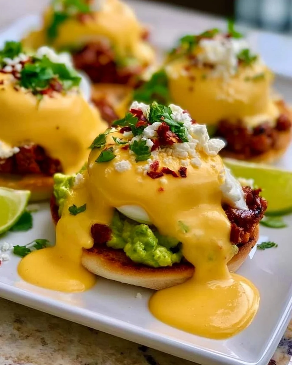 Mexican Eggs Benedict with Ancho Chili Hollandaise