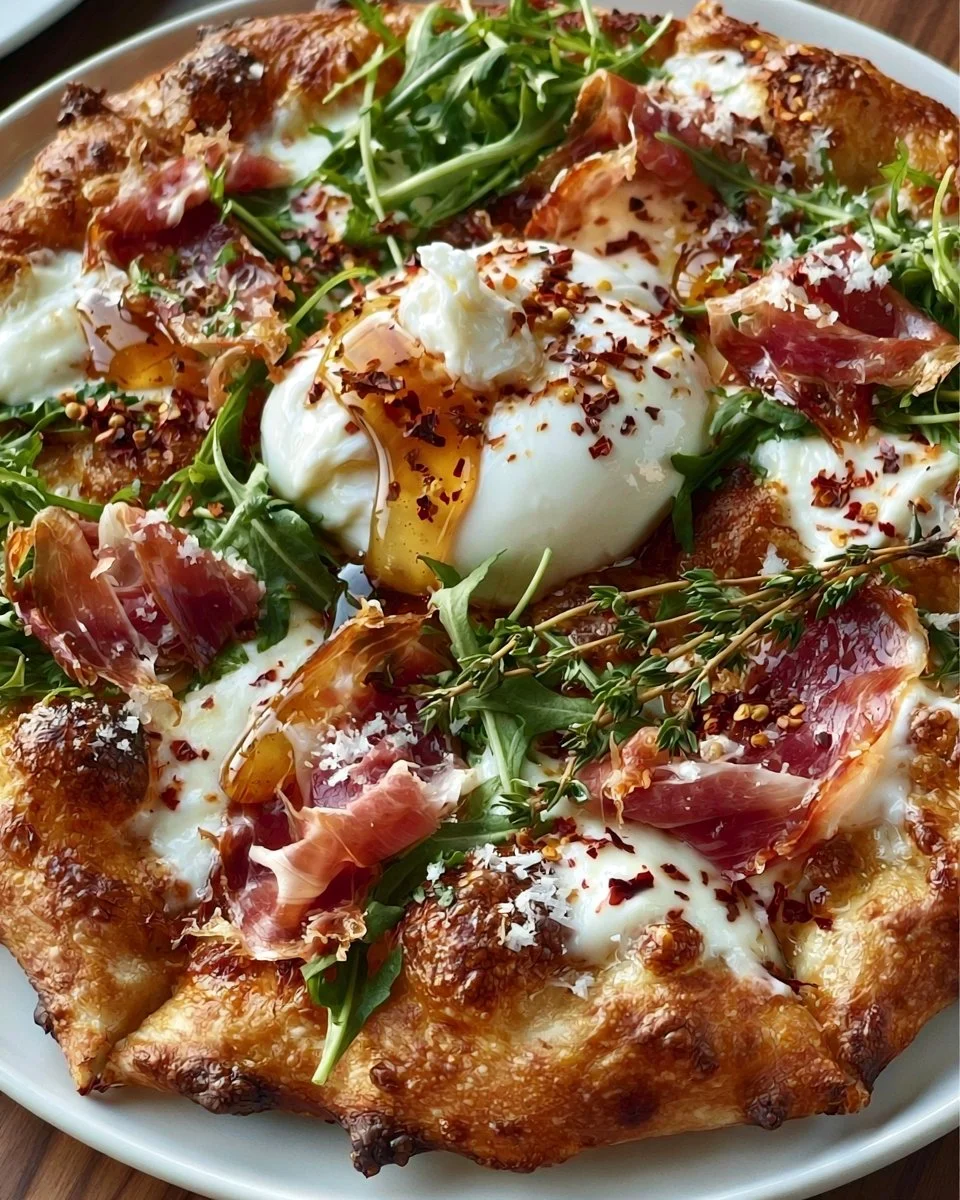Prosciutto and Honey Burrata Pizza
