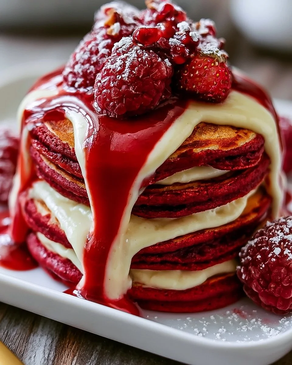 Red Velvet Pancakes