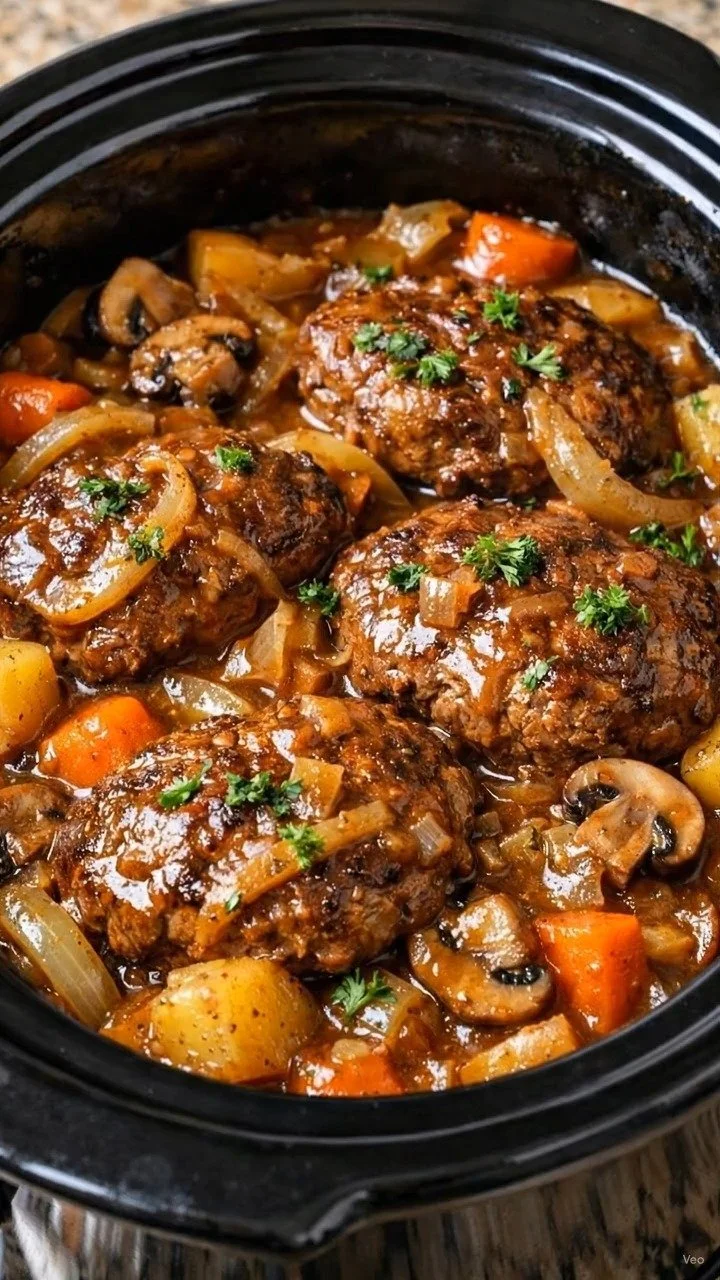Slow Cooker Salisbury Steak