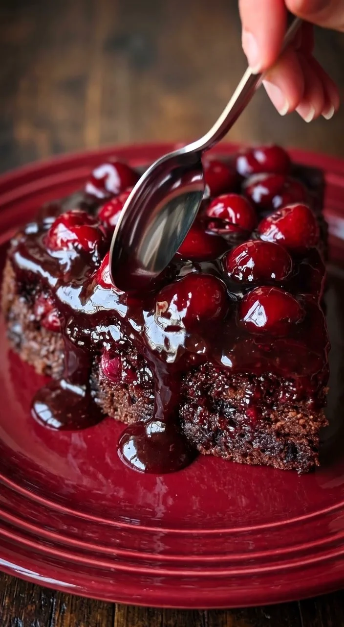 Sugar-Free Chocolate Cherry Upside Down Cake