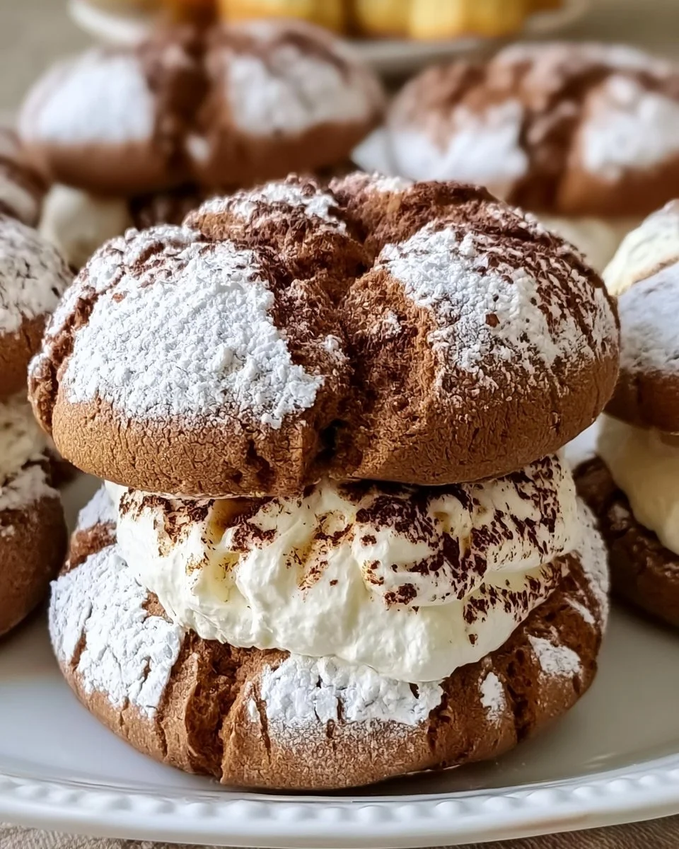 Tiramisu Crinkle Cookies: A Chewy Twist on Italian Bliss