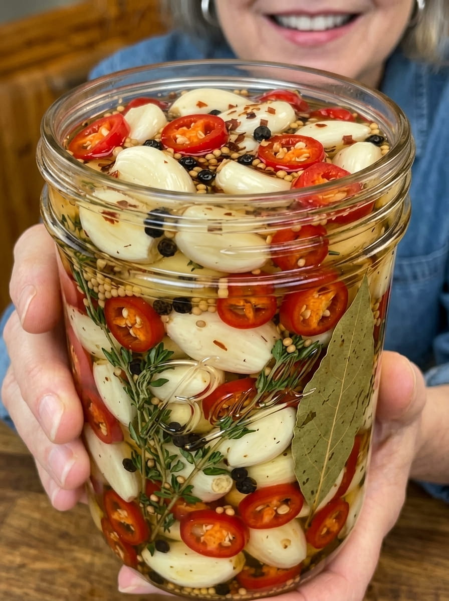Spicy Pickled Garlic That’s Addictive