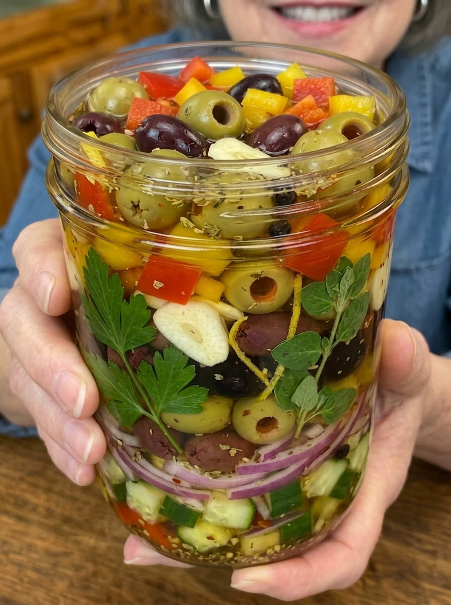 Mediterranean Pickled Olive Salad