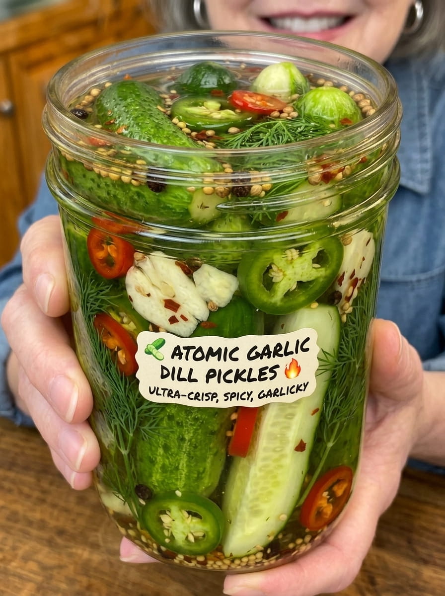 Atomic Garlic Dill Pickles
