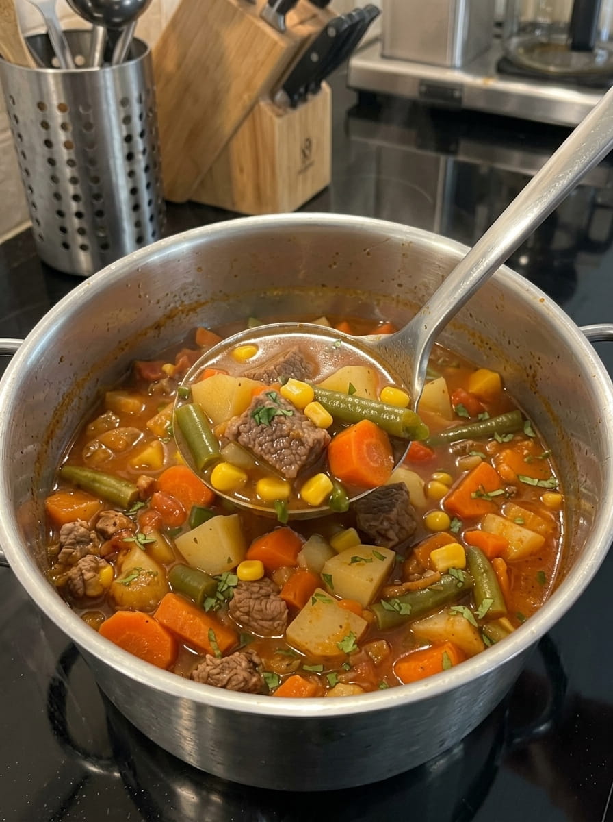 Crockpot Vegetable Beef Soup