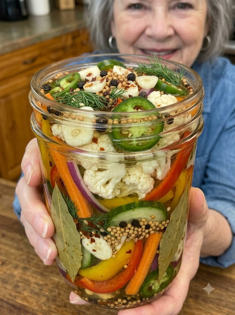 Sweet &amp; Spicy Pickled Vegetables