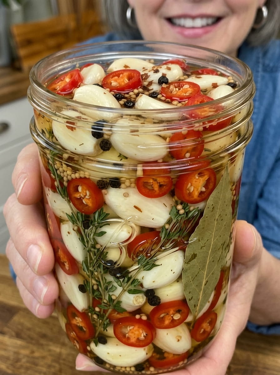 Spicy Pickled Garlic That’s Addictive