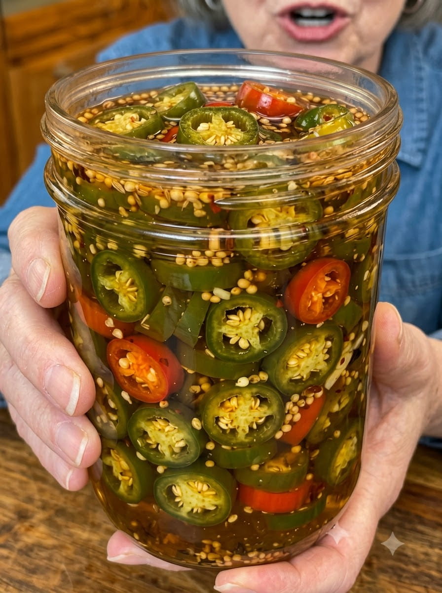 Sweet Heat Candied Serrano Peppers