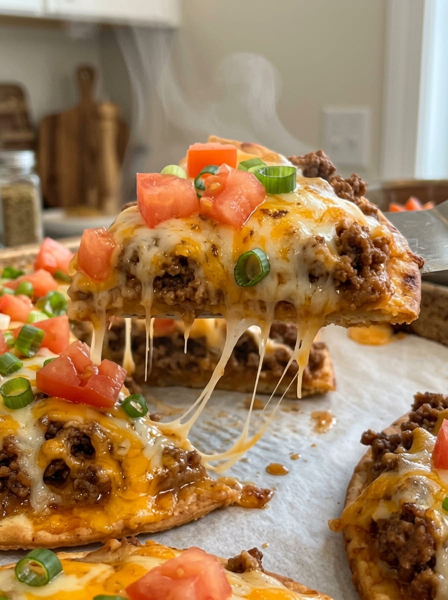 Homemade Taco Bell Mexican Pizza