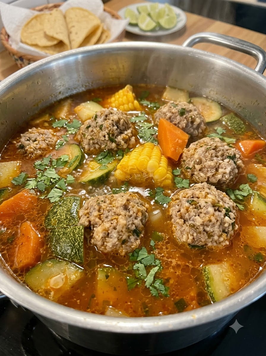 Caldo de Albóndigas