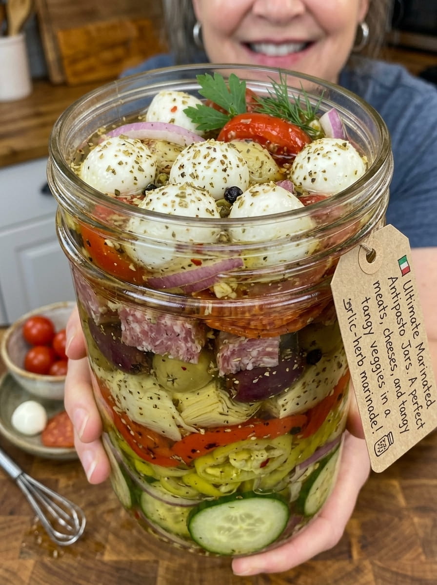Ultimate Marinated Antipasto Jars