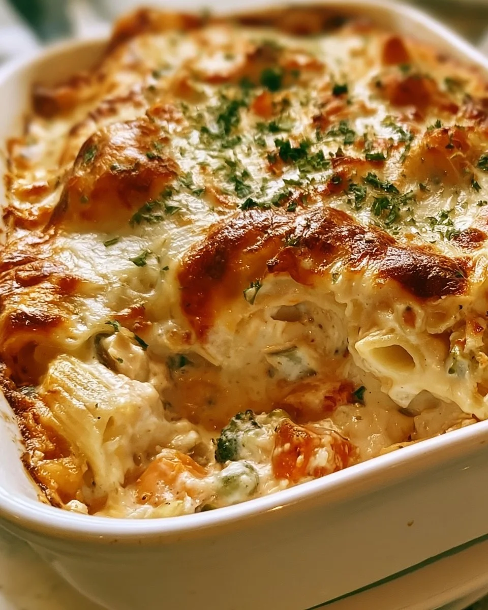 Irresistibly Creamy Baked Chicken Casserole Delight