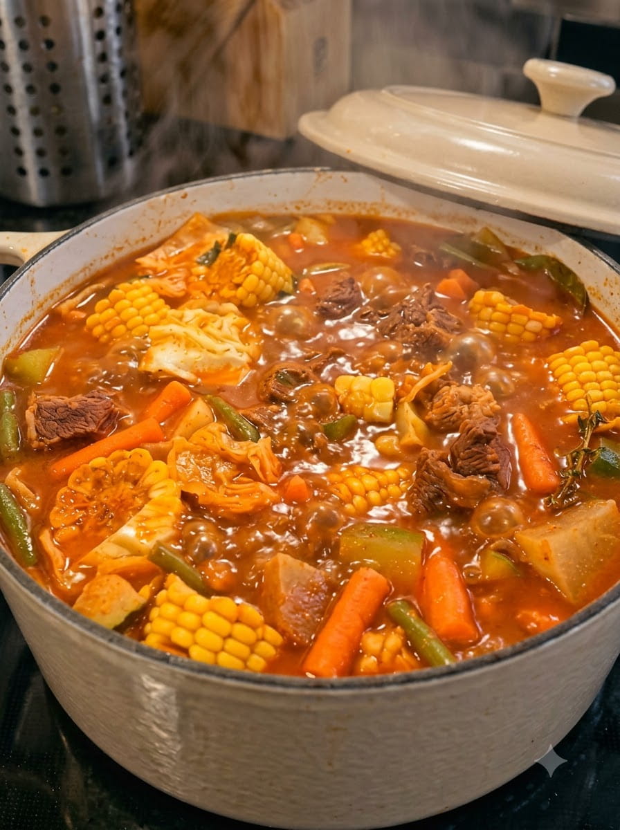 Mole de Olla (Mexican Beef &amp; Vegetable Soup)