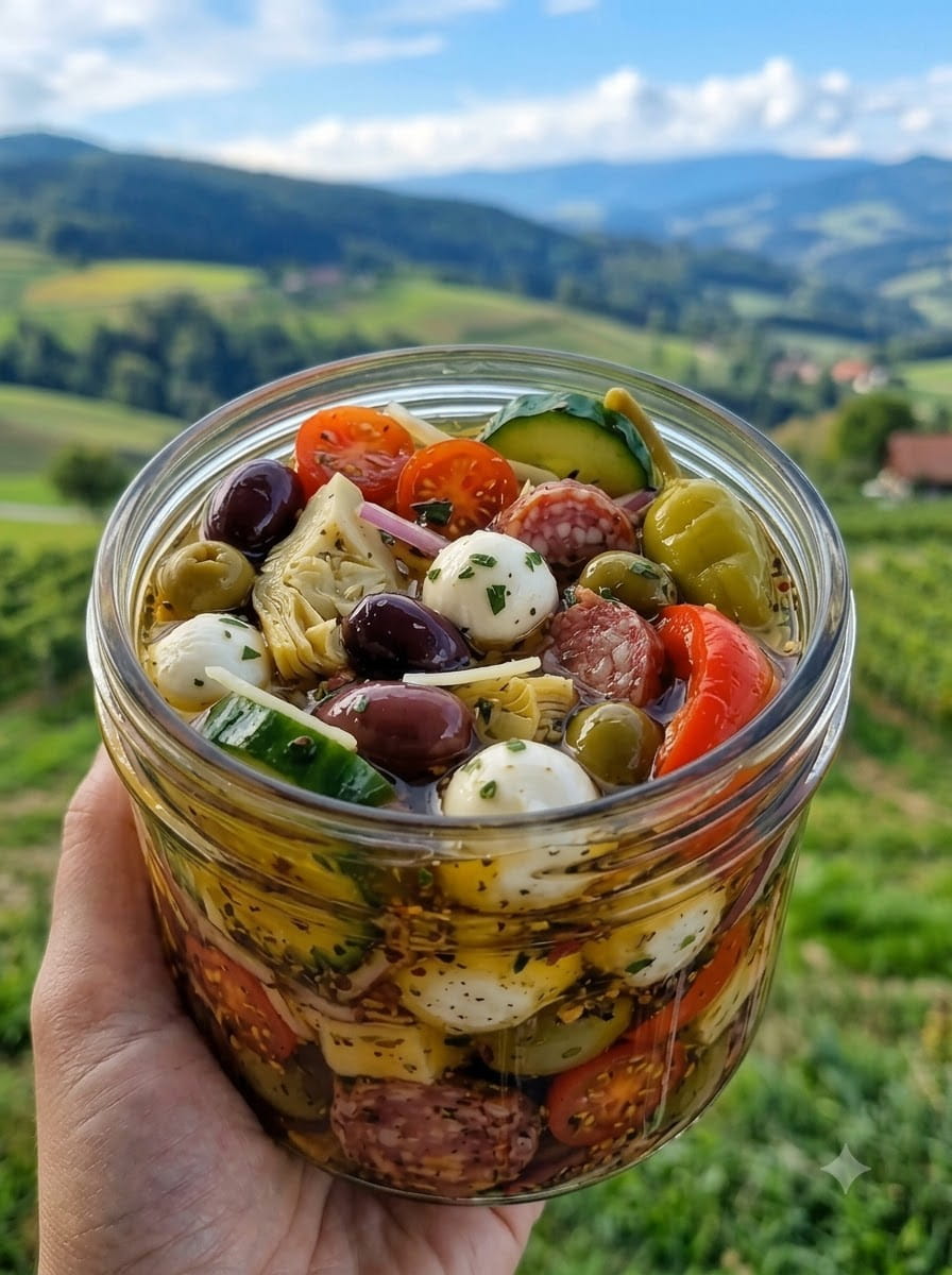Ultimate Marinated Antipasto Jar