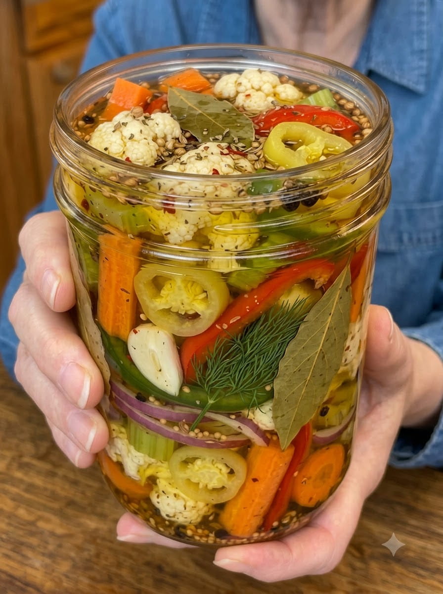 Italian Pickled Vegetables, Giardiniera