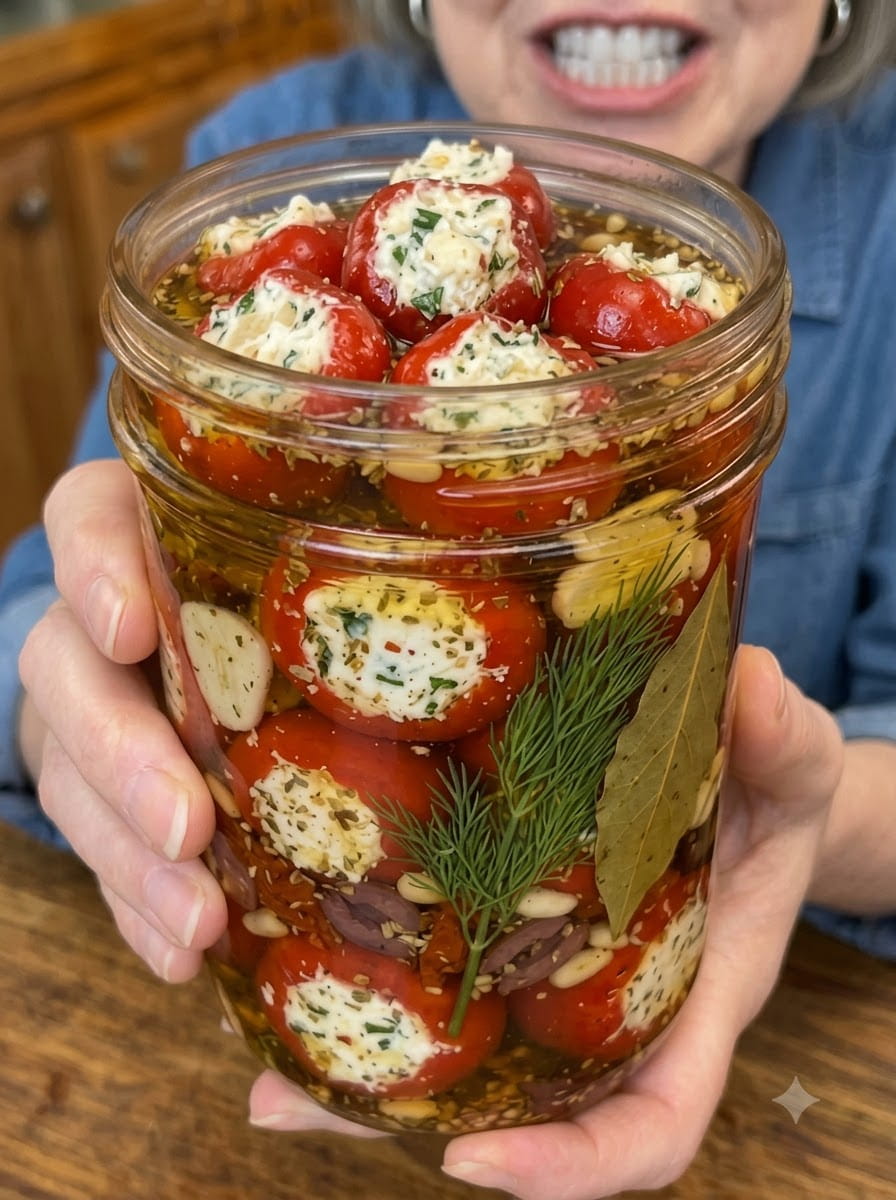 Marinated Stuffed Cherry Peppers