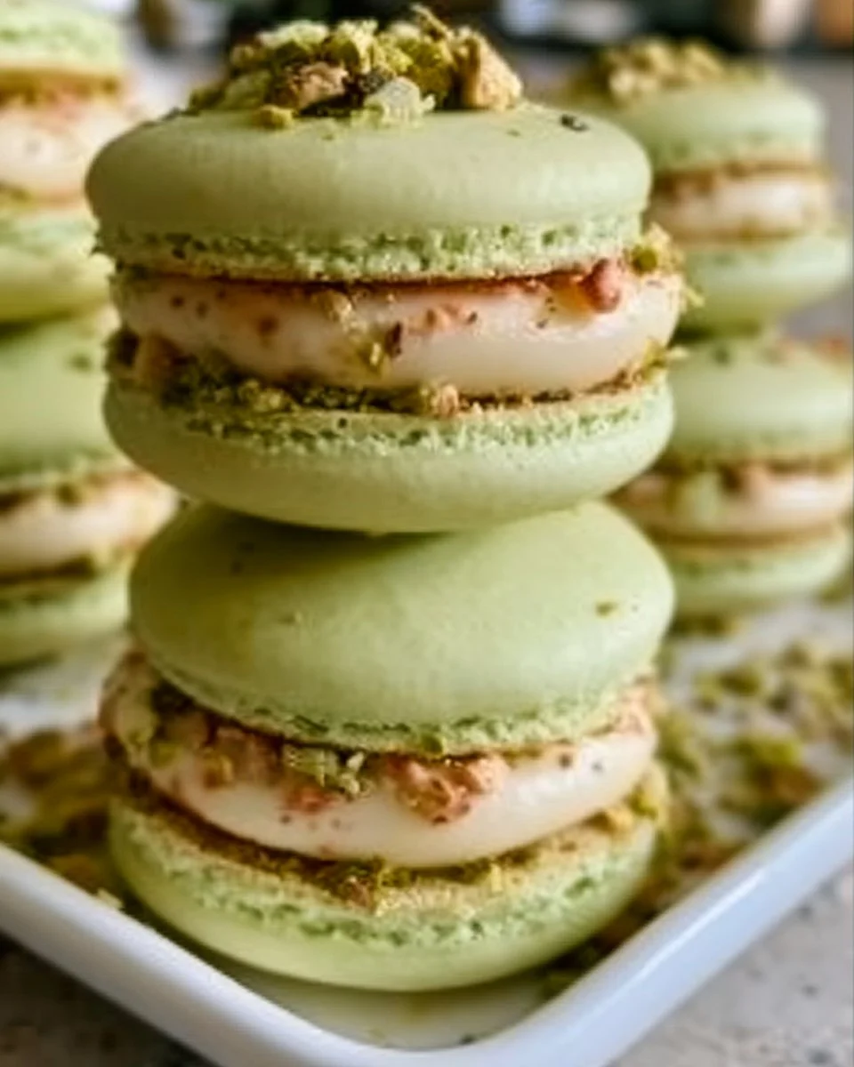 Pistachio Macarons