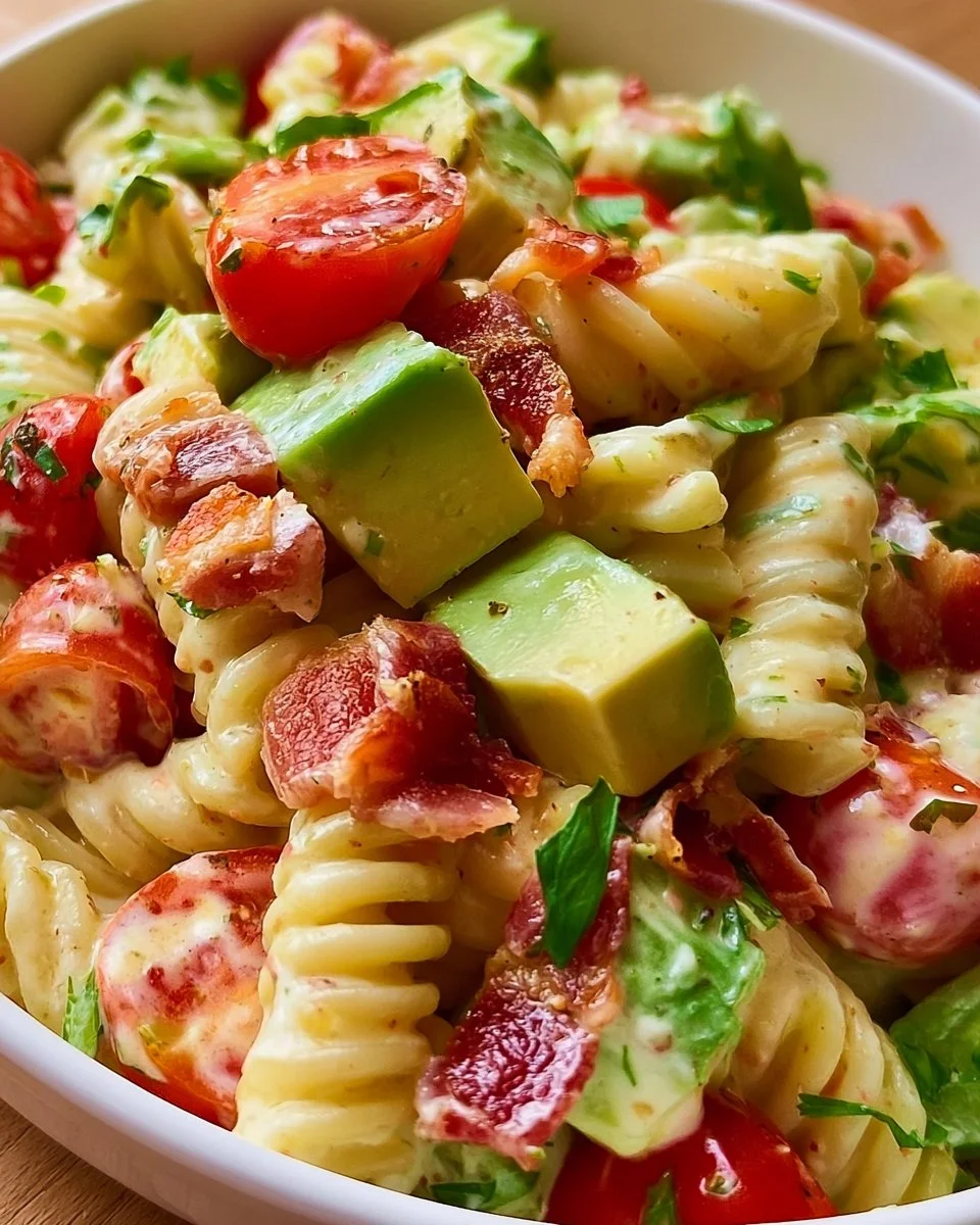 Ranch Bacon and Avocado Pasta Salad – cookingwithlene