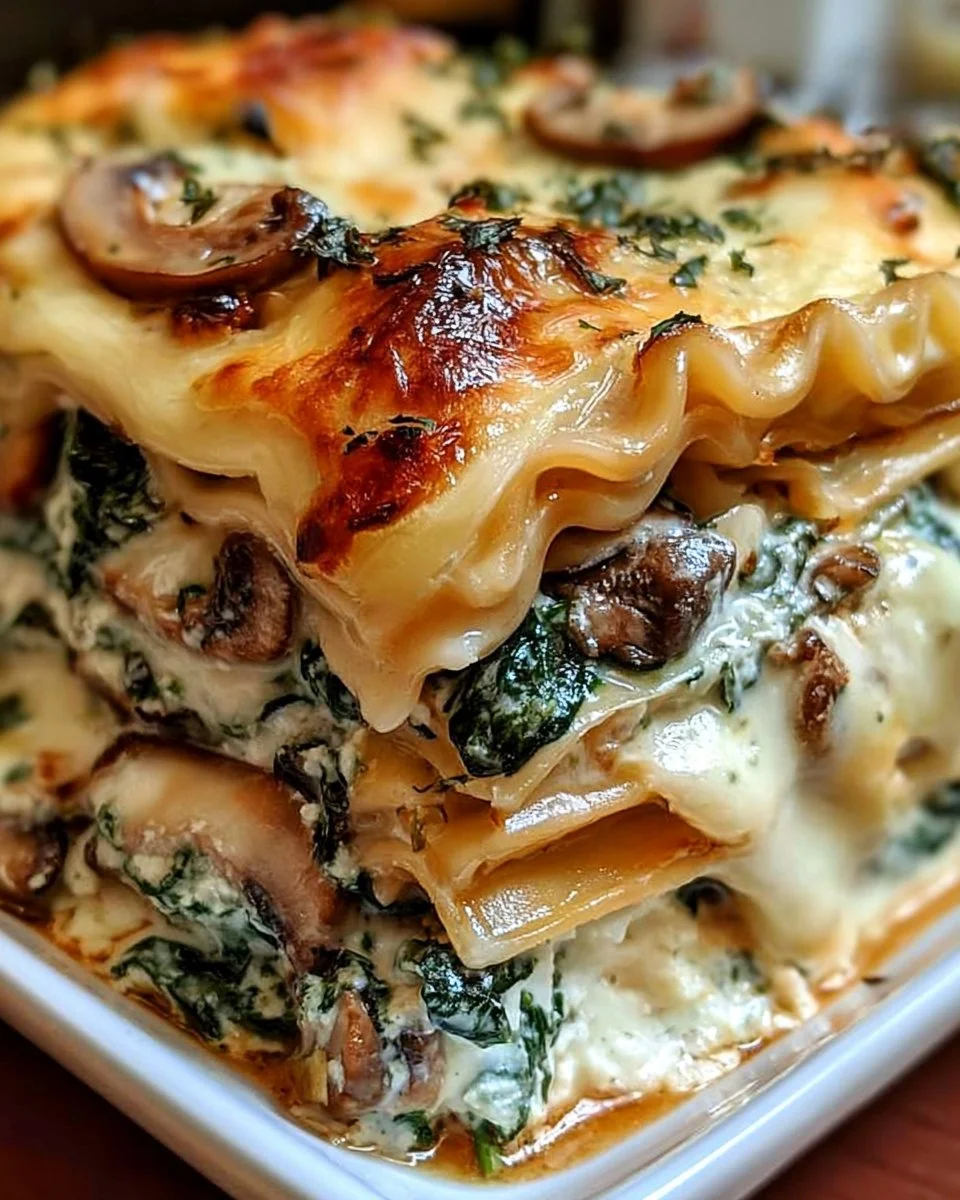 Spinach &amp; Mushroom Lasagna