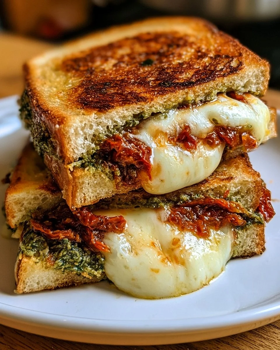 Sun-Dried Tomato Pesto Grilled Cheese