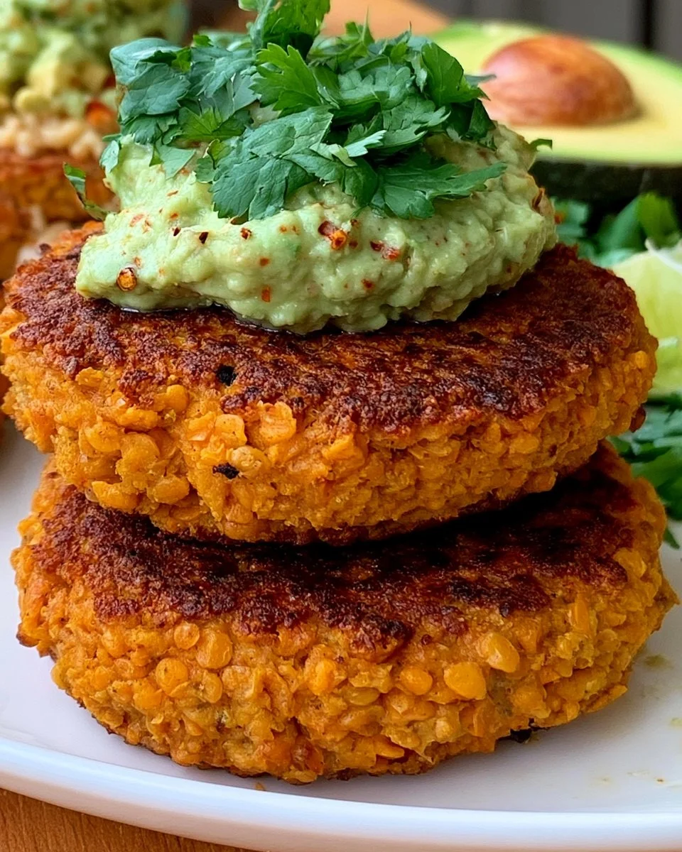 Sweet Potato and Red Lentil Patties