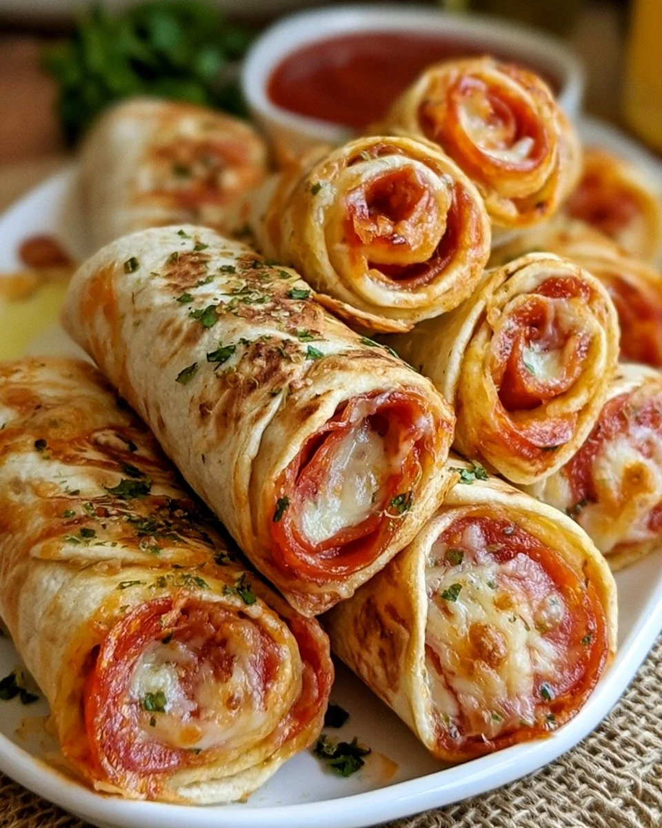 Tortilla Pizza Rolls