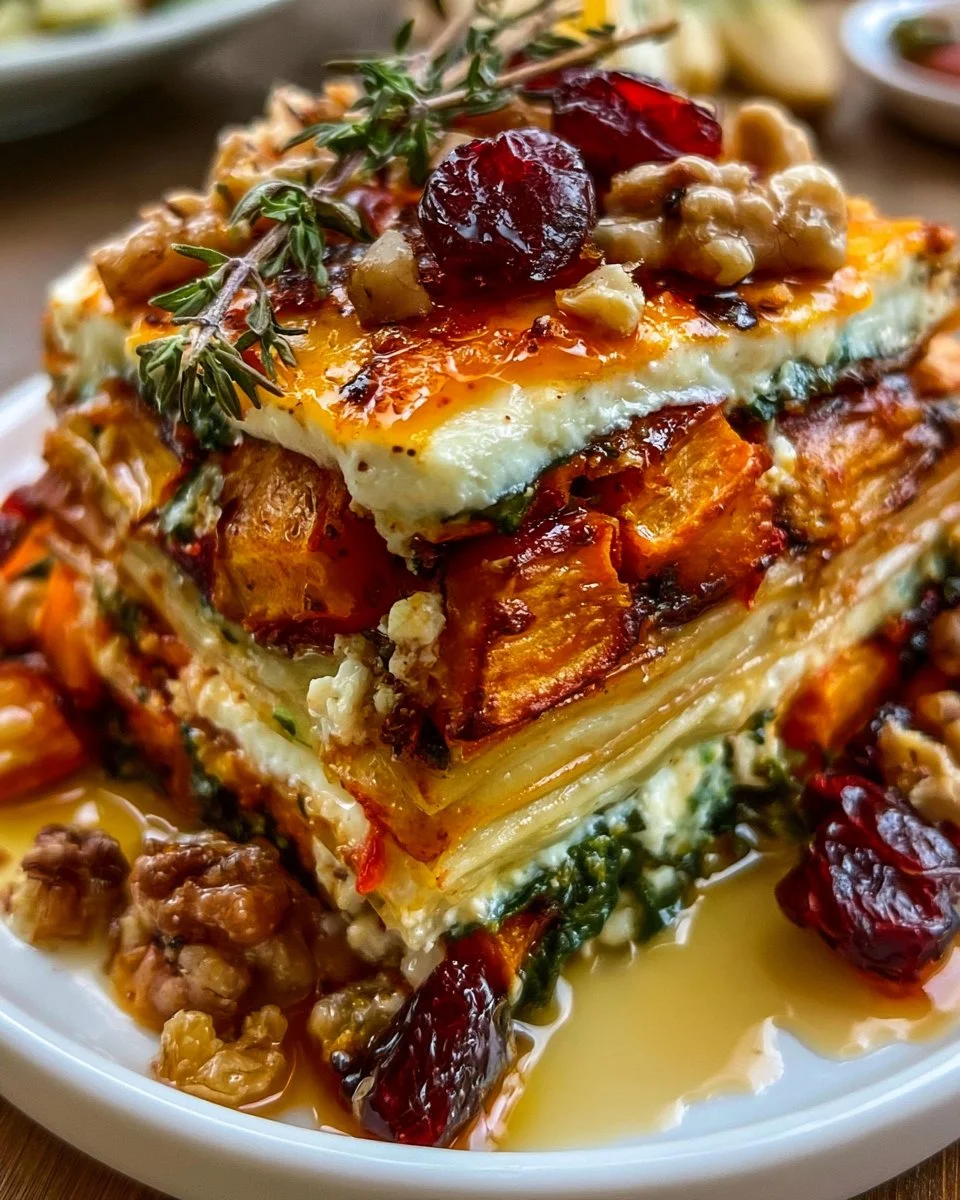 Vegetarian Roasted Root Vegetable Lasagna