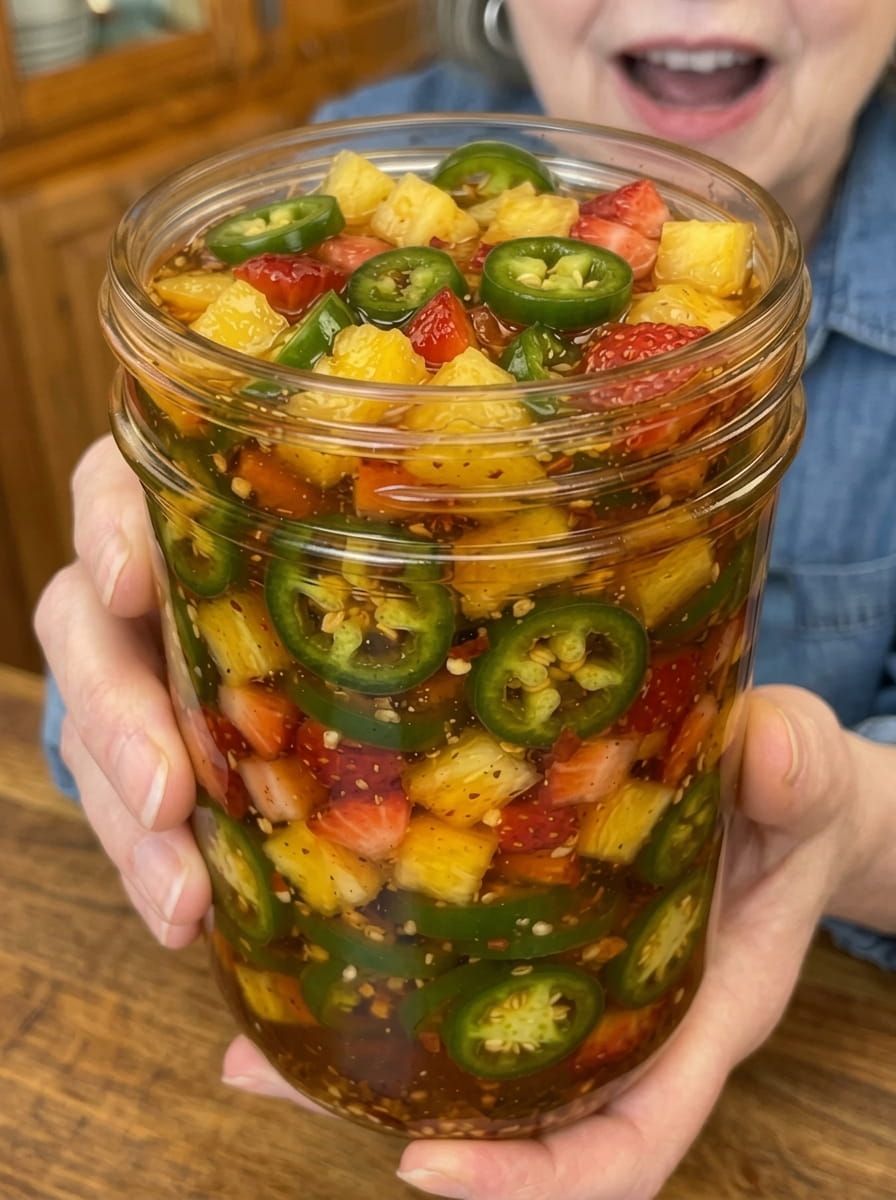 Pineapple Strawberry Jalapeño Cowboy Candy