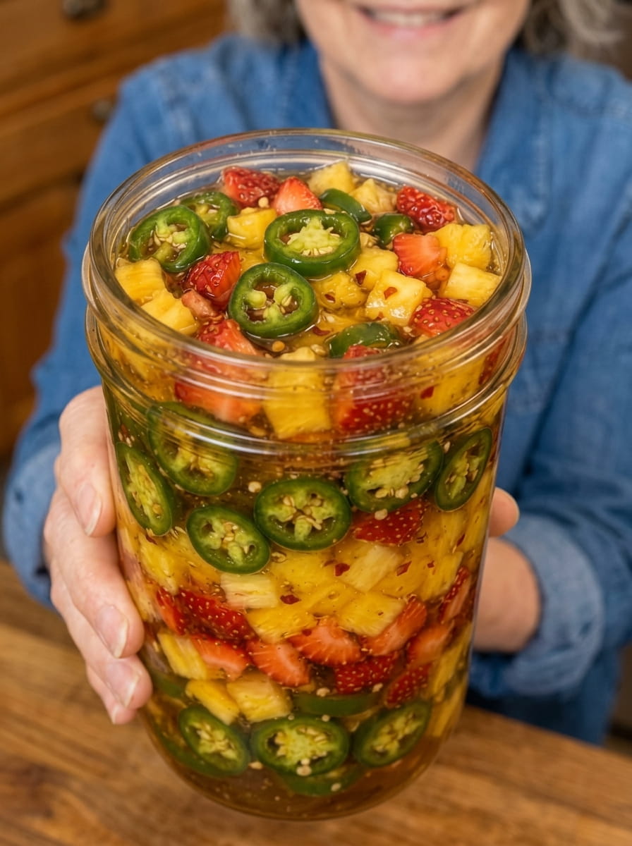Pineapple Strawberry Jalapeño Cowboy Candy