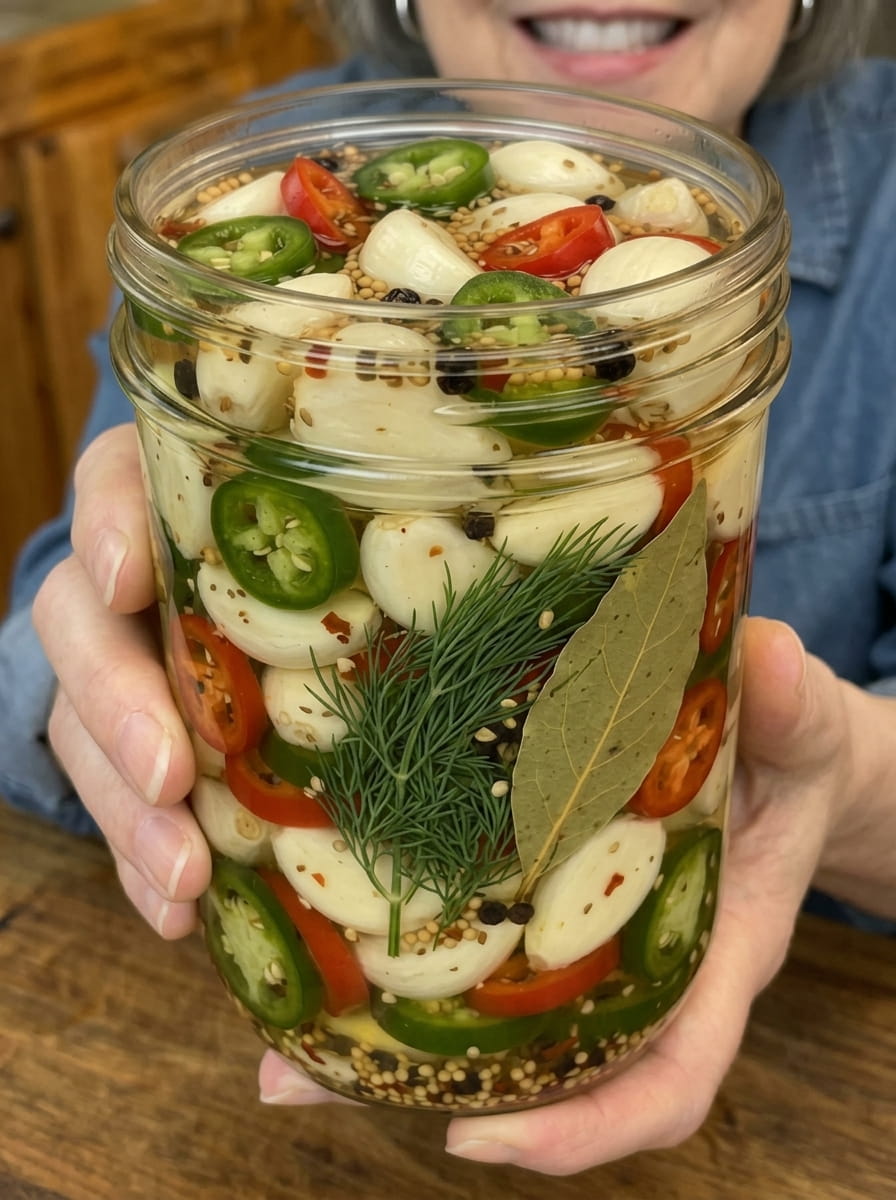 The Crunchiest Spicy Pickled Garlic You’ll Ever Make