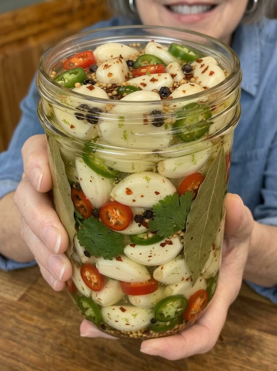 Chili Lime Pickled Garlic