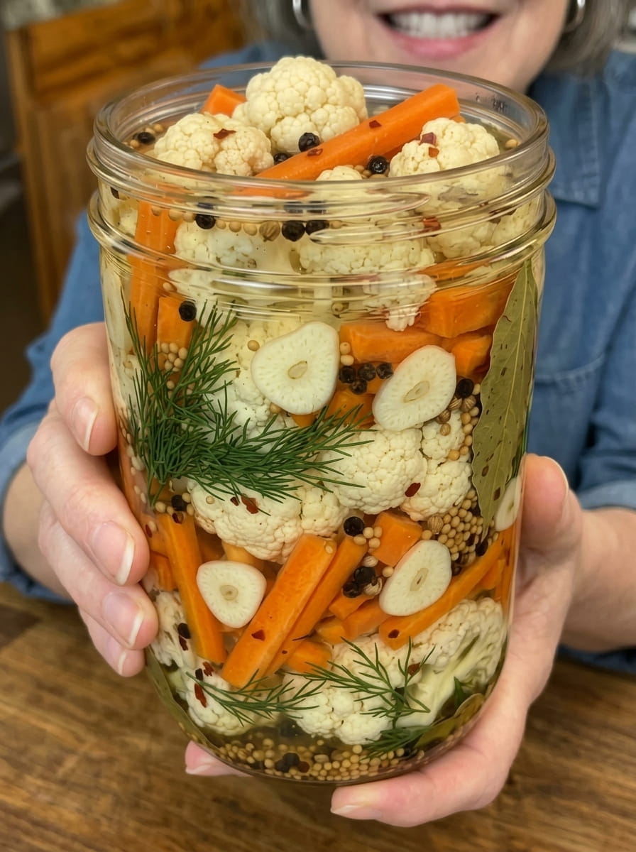 Pickled Cauliflower &amp; Carrots