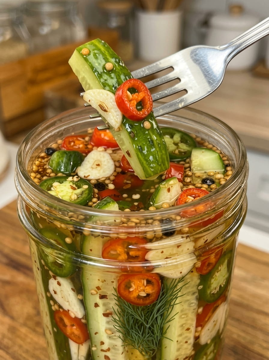 Spicy Chili Garlic Pickles