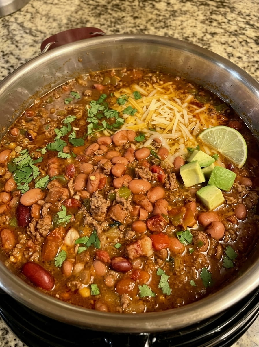 Hearty Mexican Beef Chili