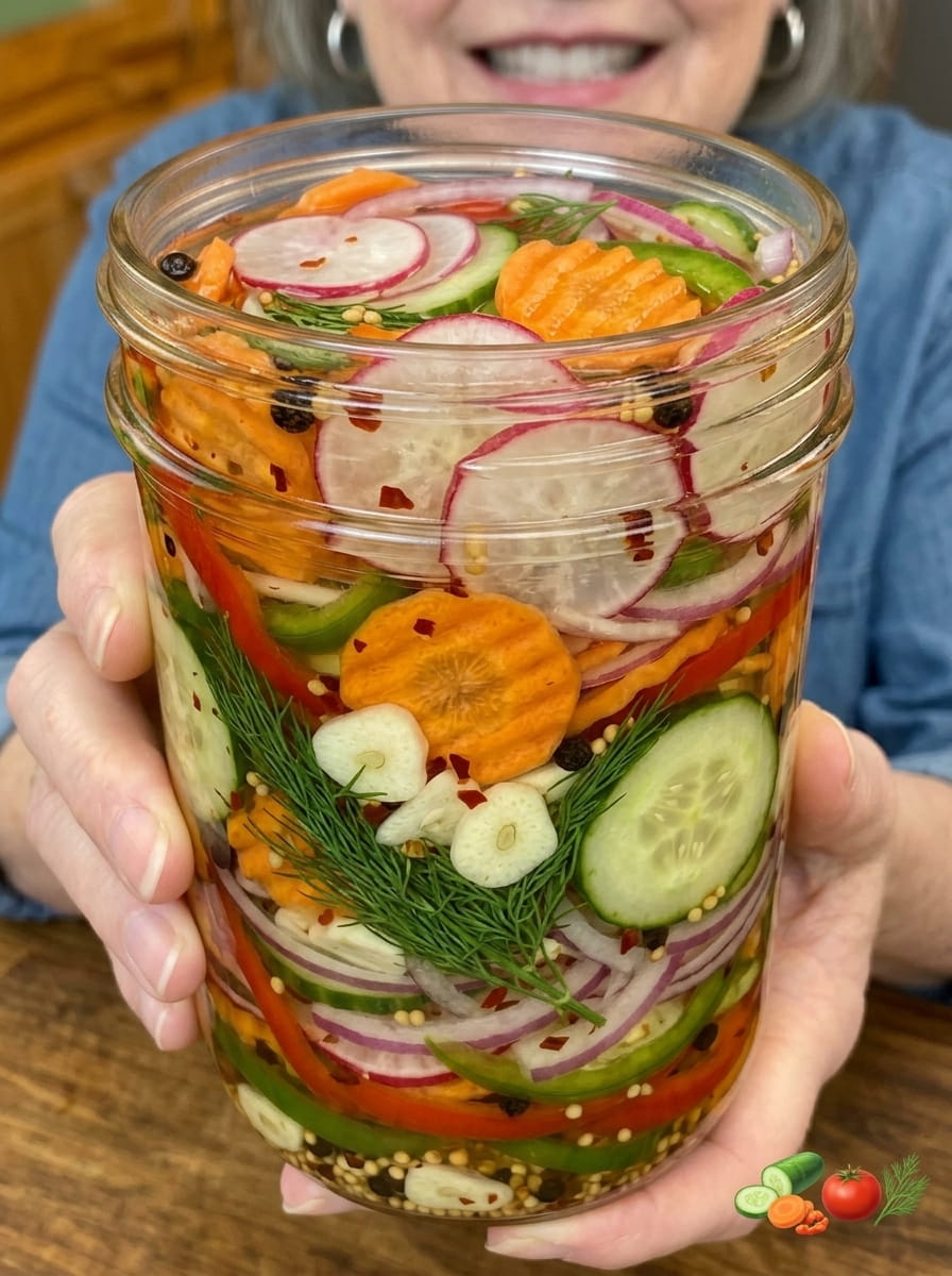 Quick Refrigerator Pickled Vegetables