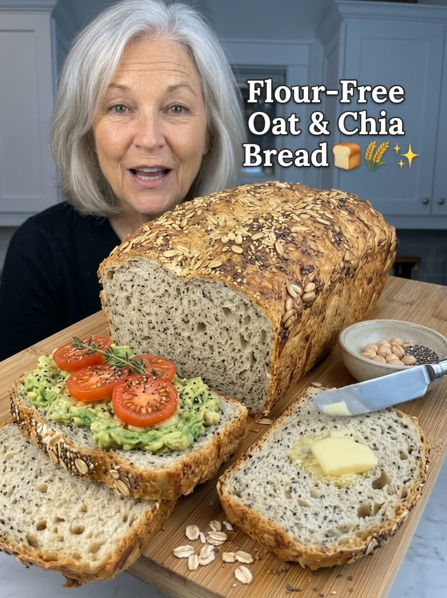 Flour-Free Oat &amp; Chia Bread