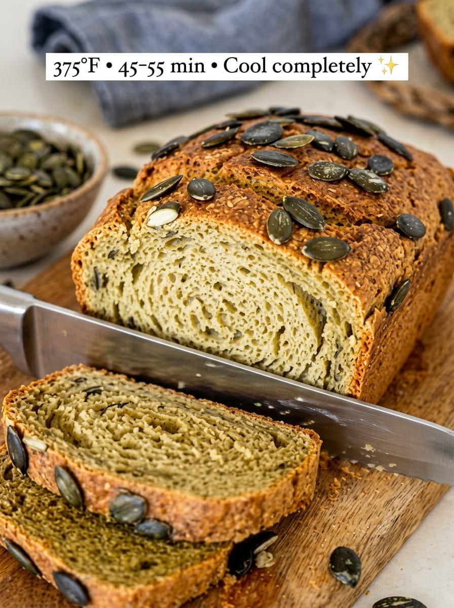 Soft Pumpkin Seed Red Lentil Bread
