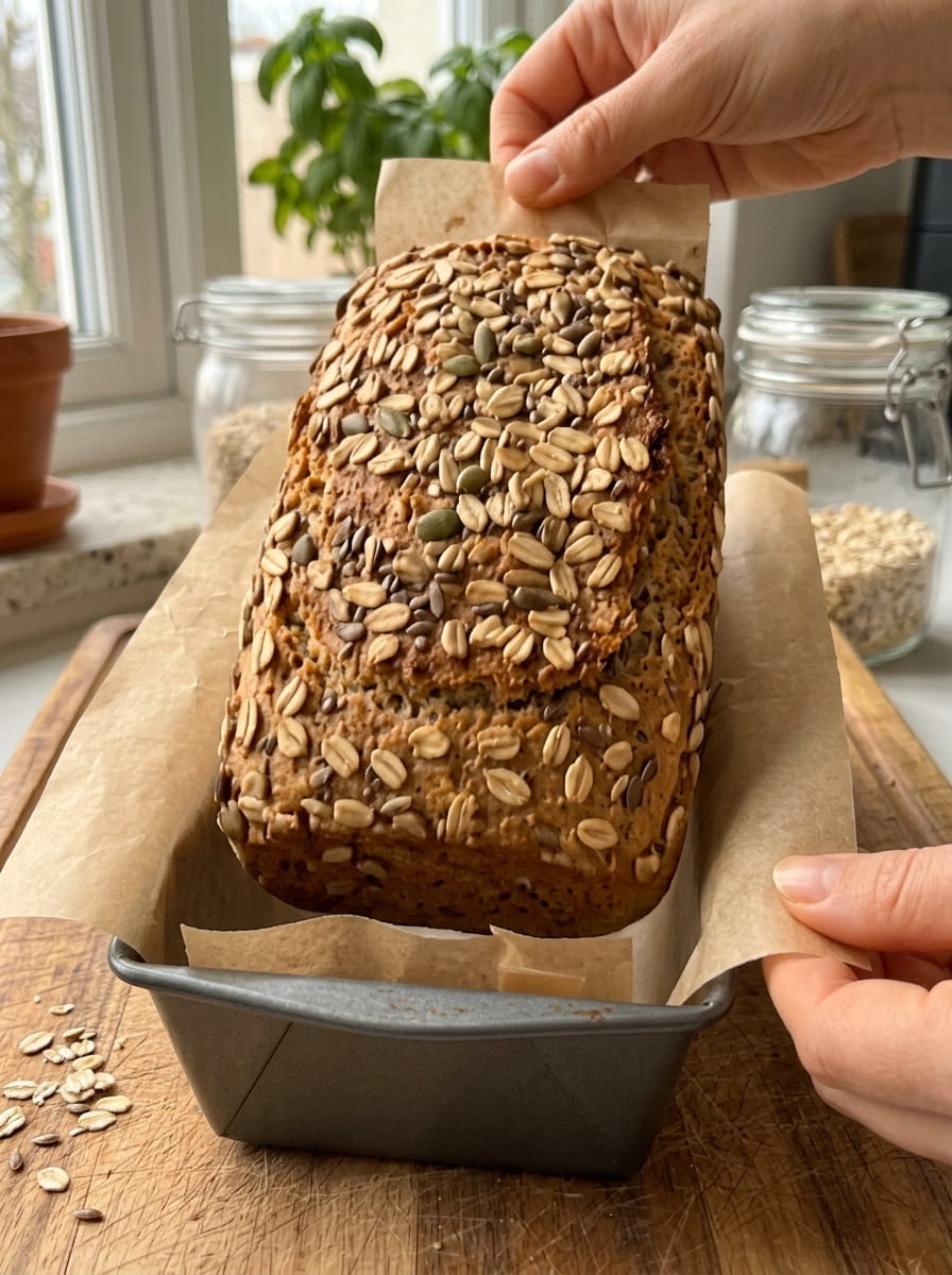 Flour-Free Oat &amp; Chia Bread